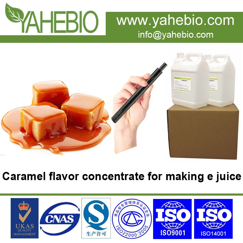 Factory price caramel e cigarette concentrate liquid flavor mix in PG/VG base
