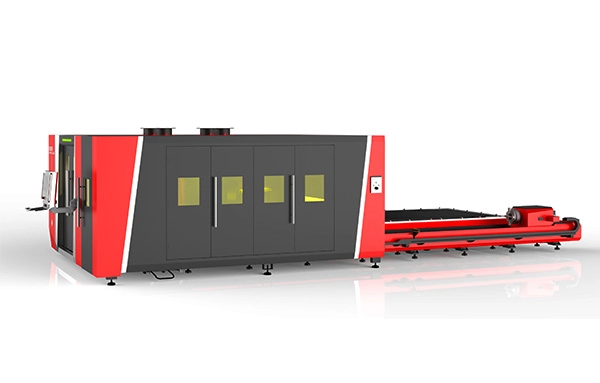Sheet and Pipe Laser Cutting Machine with Pallet Changer and Cover