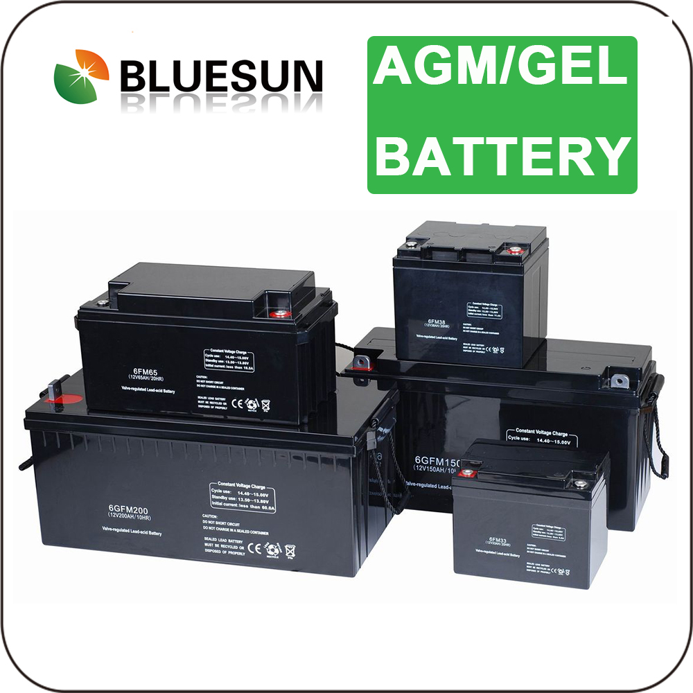 Solar energy use 12v 200ah rechargeable batteries and charger