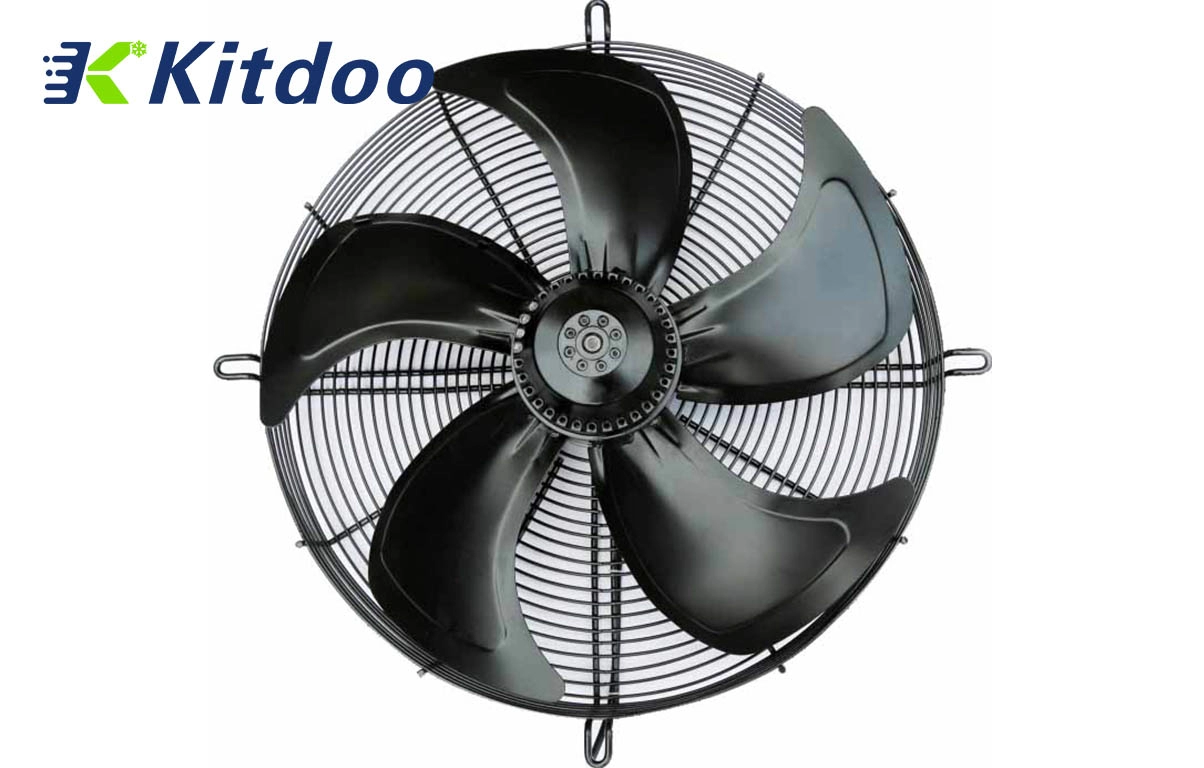 External rotor fan for condenser and air-cooled evaporator
