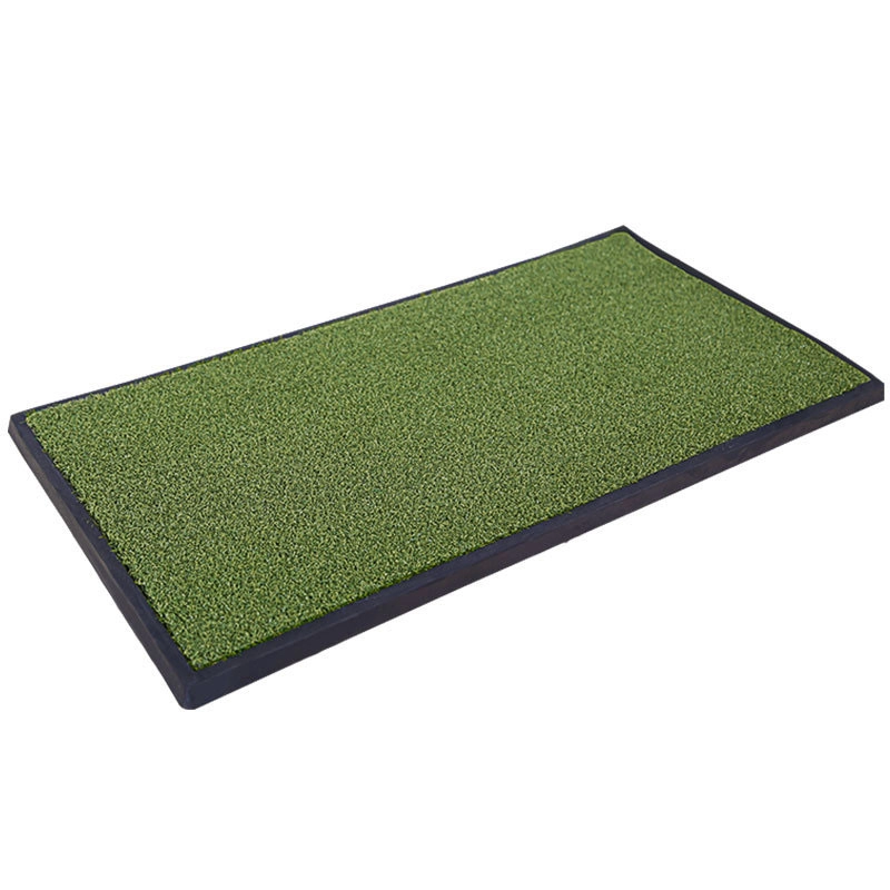 Monochrome short grass non slip rubber bottom hitting mat