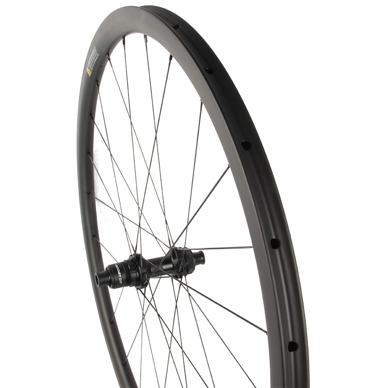 Carbon Disc Wheelset 700C Road Bike 25mm Wide Disc Brake Carbon Tubular