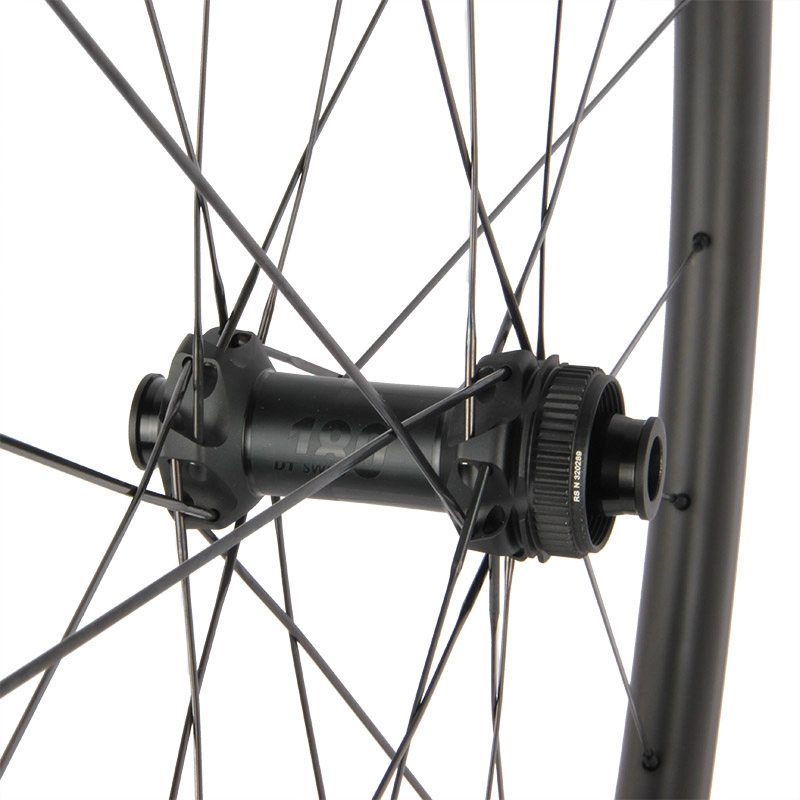 Carbon Disc Wheelset 700C Road Bike 27mm Wide Disc Brake Carbon Tubular