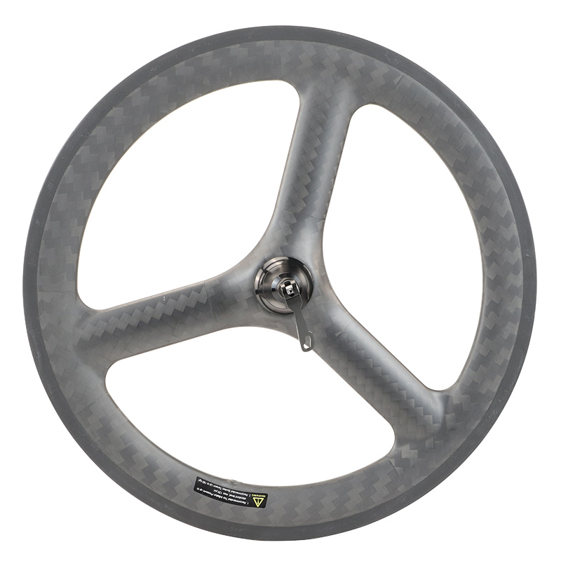 Carbon Tri Spoke Wheels 20 Inch 451 Folding Ride Rim Brake Carbon Wheelset 25mm Wide 48mm Deep