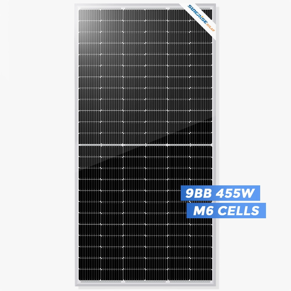 144cell 166mm Half Cut 455w Solar Panel with Excellent Module Efficiency