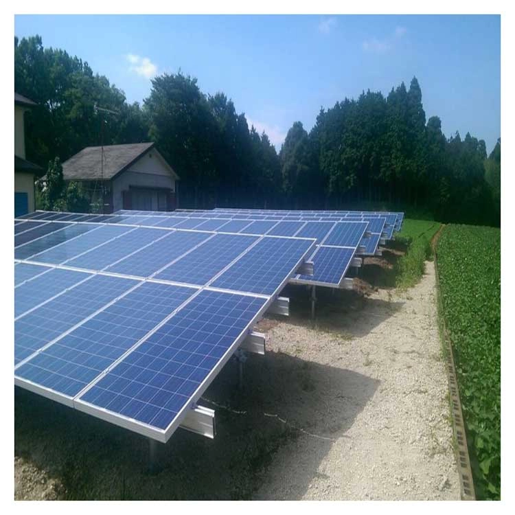 Dual Pille Solar Bificial Solar Aluminum Photovoltaic Ground Mounting Bracket