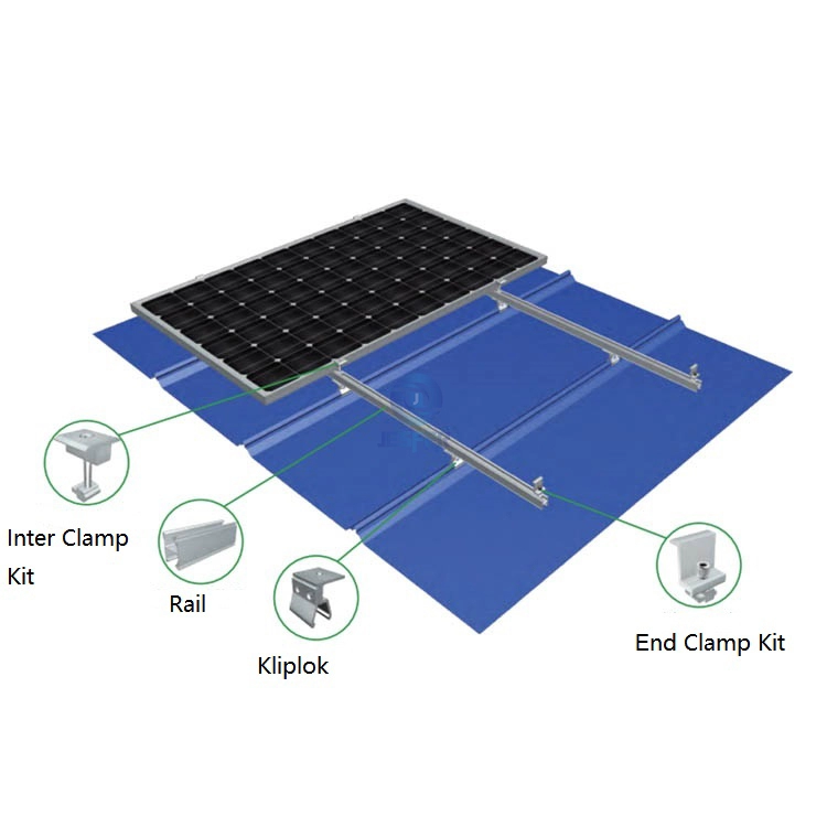 Trapezoidal Metal Roof Solar Support Kits