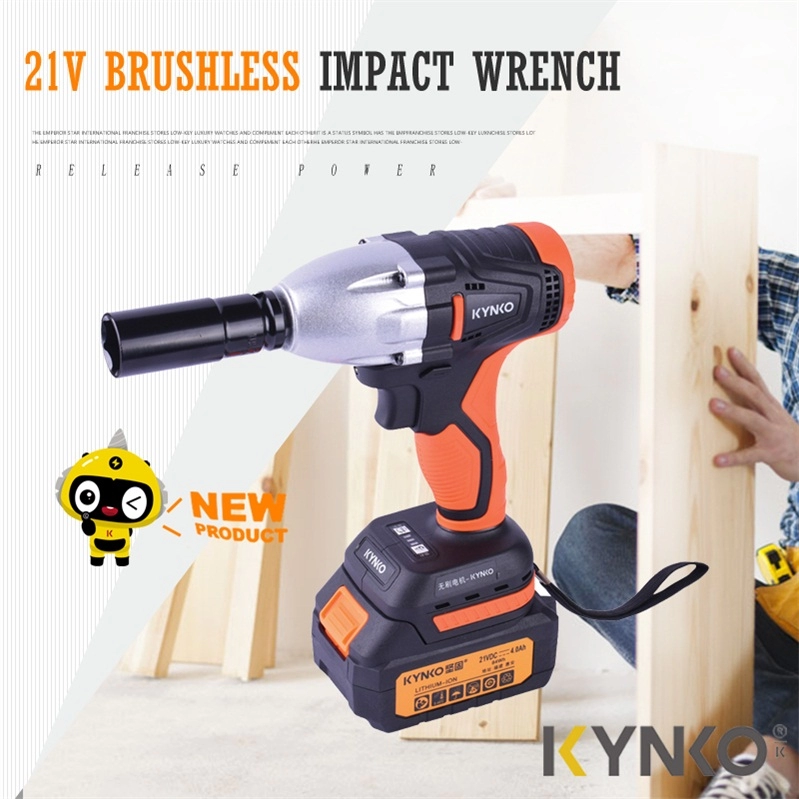 21V Cordless Brushless Impact Wrench
