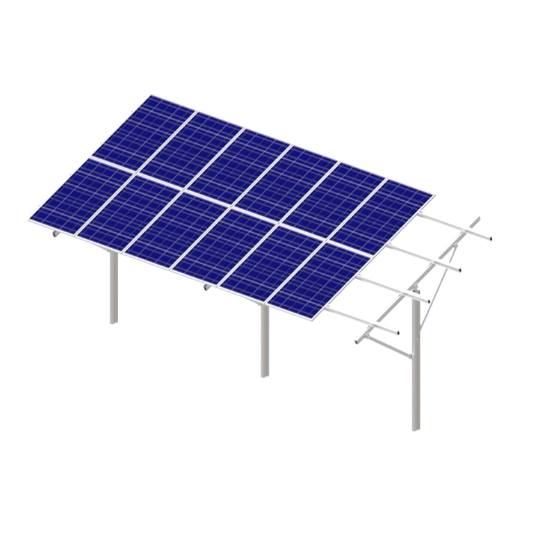 Solar panel ground mounting structure Pile system