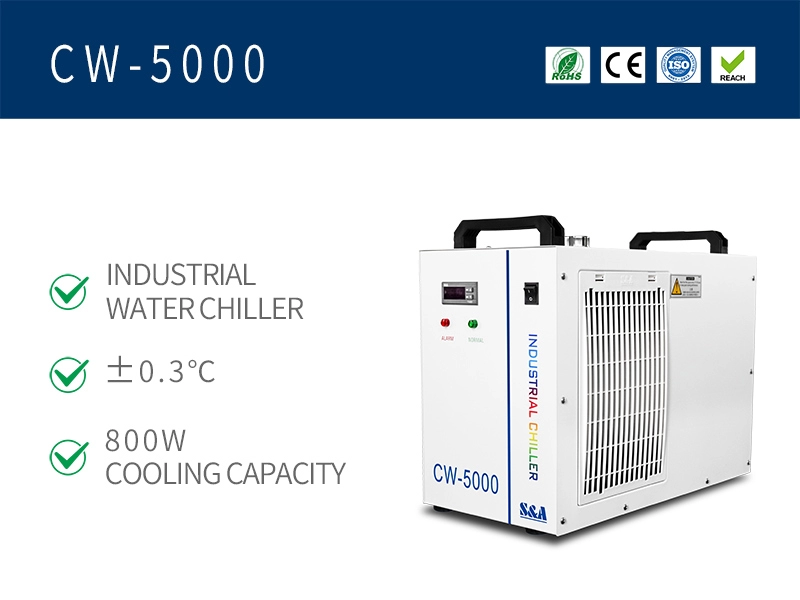 co2 laser chillers 800W cooling capacity 220V100V 50Hz60Hz