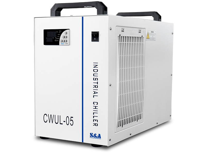 High precision UV laser water chillers CWUL-05 with long life cycle