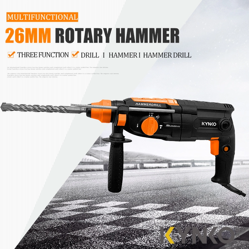 26mm Professional 3-function Rotary Hammer