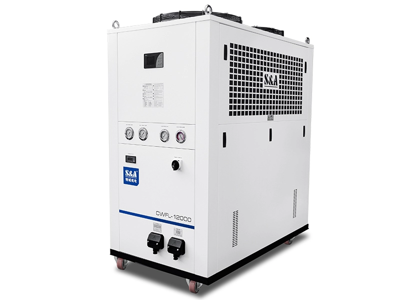 Recirculating refrigeration air-cooled water chillers CWFL-12000 for 12KW fiber laser