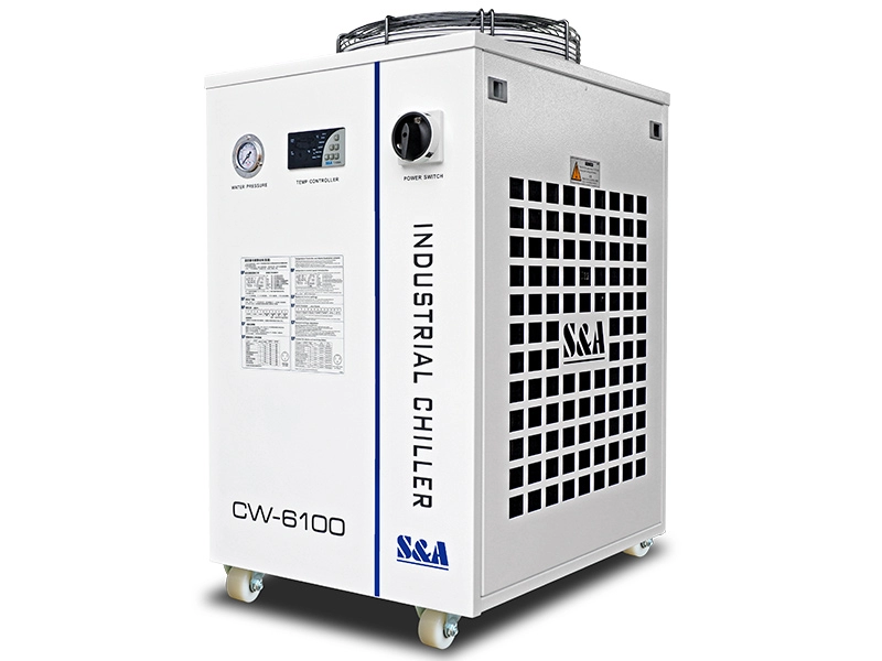 Industrial water chiller systems CW-6100 cooling capacity 4200W 2-year warranty