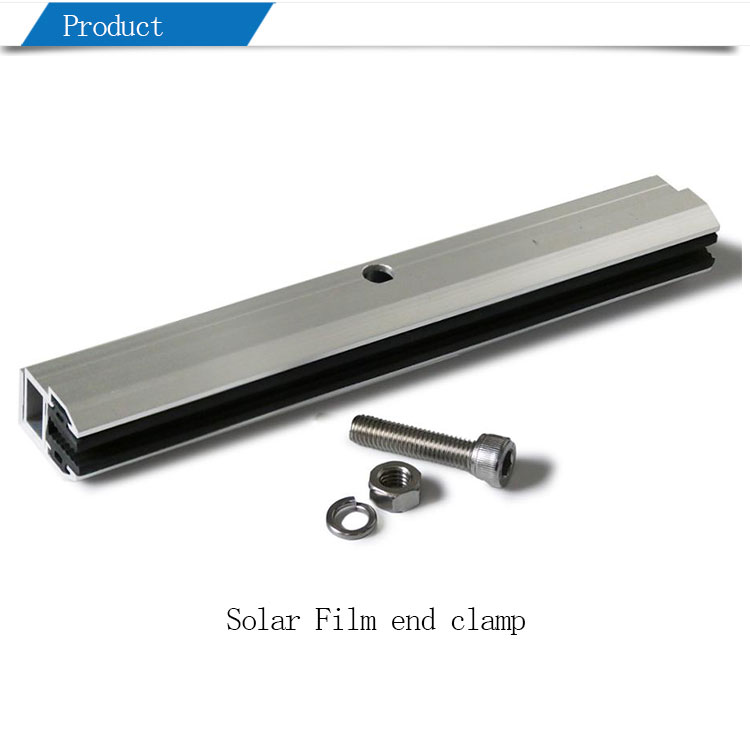 solar film end clamp