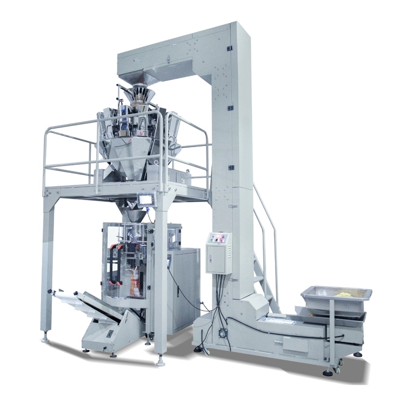 Vertical automatic multihead weigher Granule niblets peanuts beans popcorns packaging machine