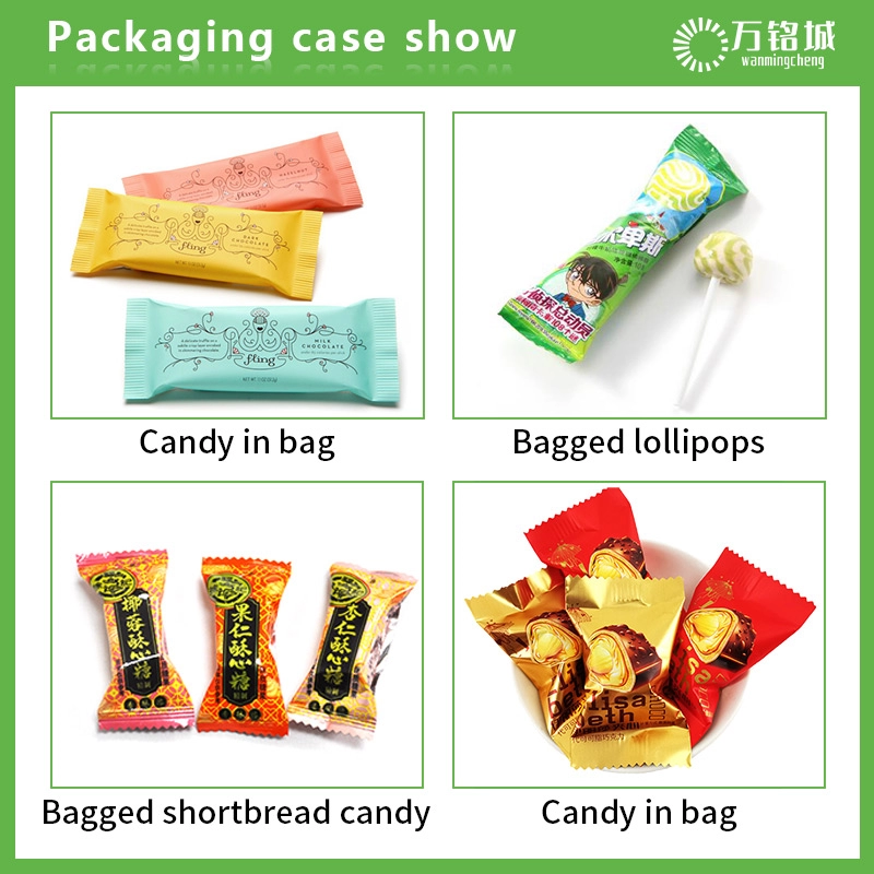Automatic discharging multifunctional candy flow packaging machine