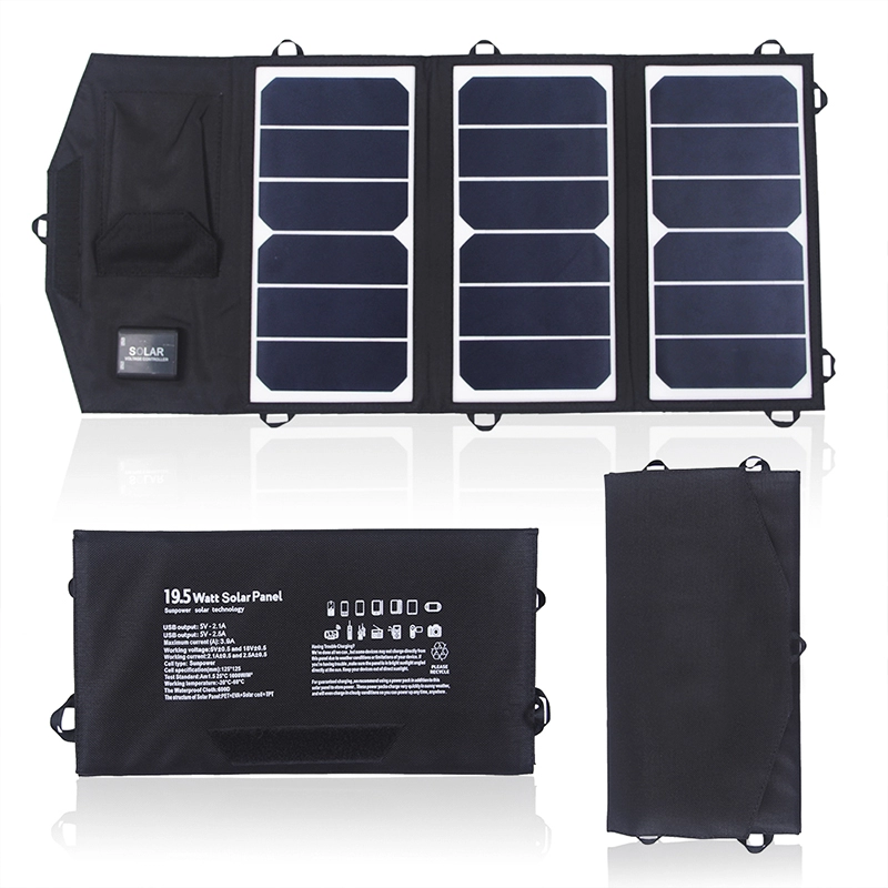 Dual USB 5V 3.9A Solar Chargers For Outdoor Activities