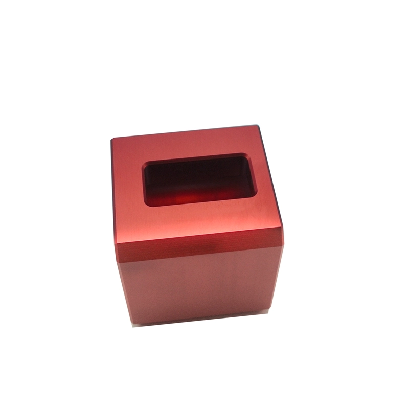 Chinese manufacturer  cnc machining  aluminium parts with sandblasting and red anodized