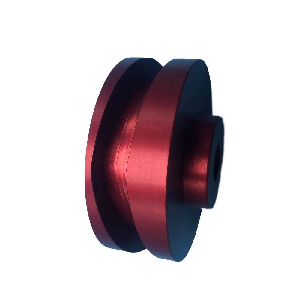 Cnc Lathe Precision Machined Aluminum Parts, The Surface Is Anodized Red