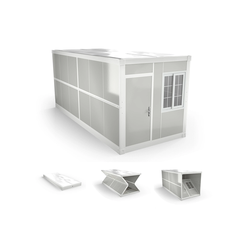 Quick Install Prefab Steel Frame Folding Container House for living/shop/hotel/dormitory