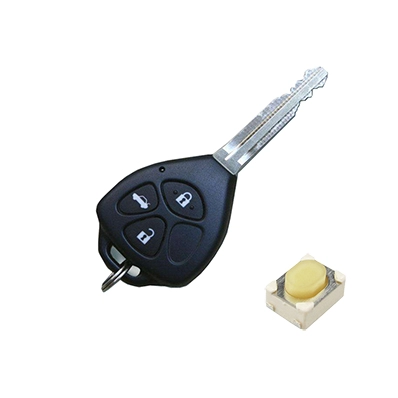 Top push compact type tactile push button switch for car key
