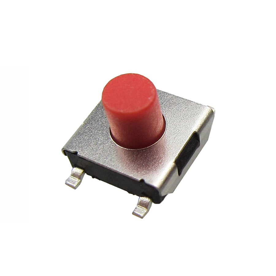 Ultra-thin SMD tactile switch with red knob