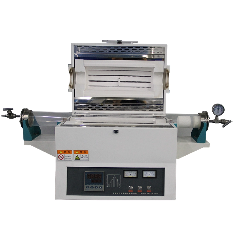High Temperature Horizontal Vacuum QuartzTube Furnace For Laboratory Material Drying