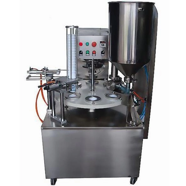 Semi-auto automatic rotary cup filling and sealing machine price