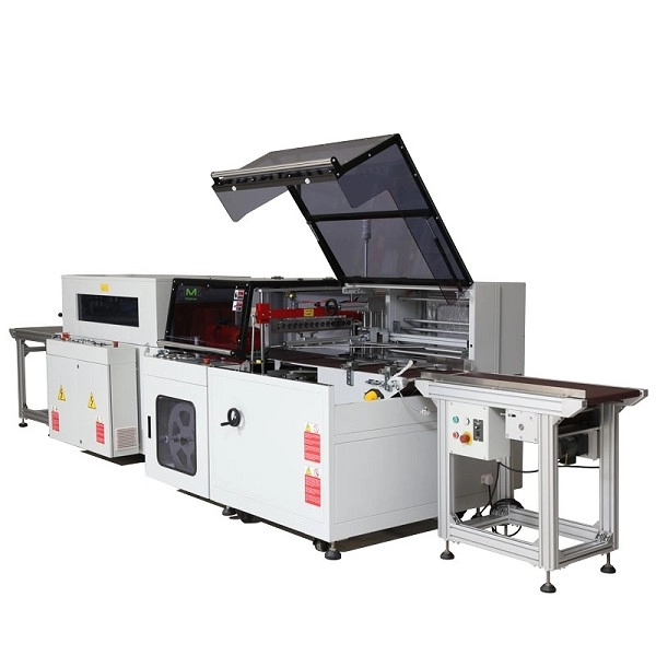 2 in 1 Cutting sealing & shrink wrapping machine for bottles