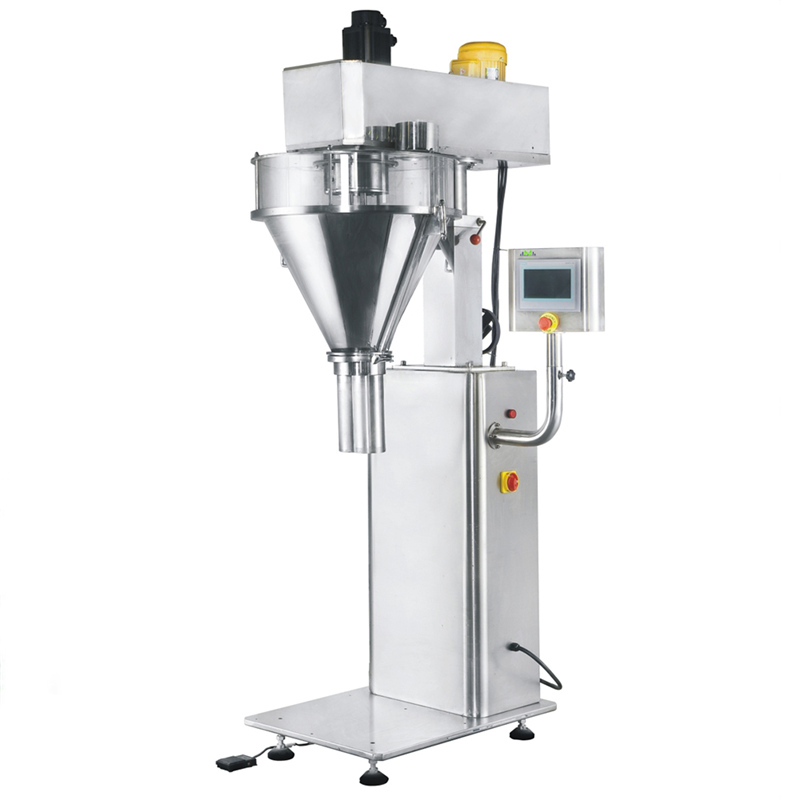Semi automatic auger dry powder screw filling machine