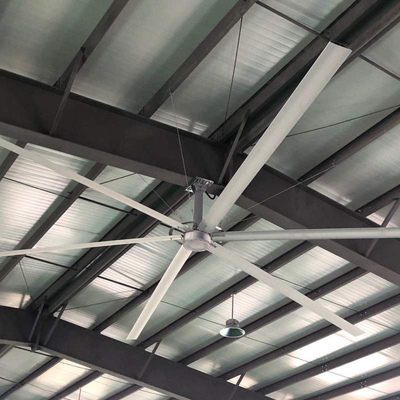 High Volume Low Speed Industrial HVLS Fan With Aerometal Large Blades BLDC Ceiling Fan
