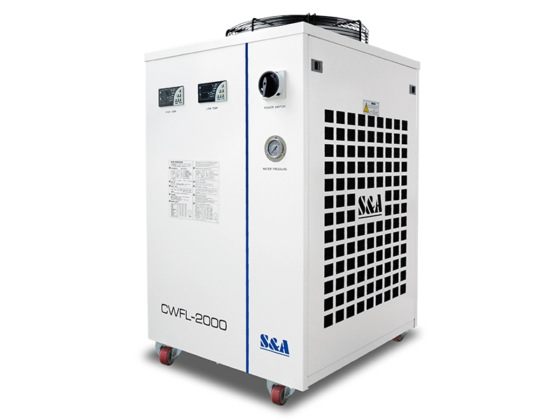 Industrial chiller for metal-cutting machinery