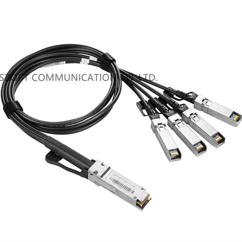 High Speed DAC Patch Cable 40G QSFP+ to 4xQSFP+100G QSFP28 to 4xQSFP28 Direct Attach Copper Cable
