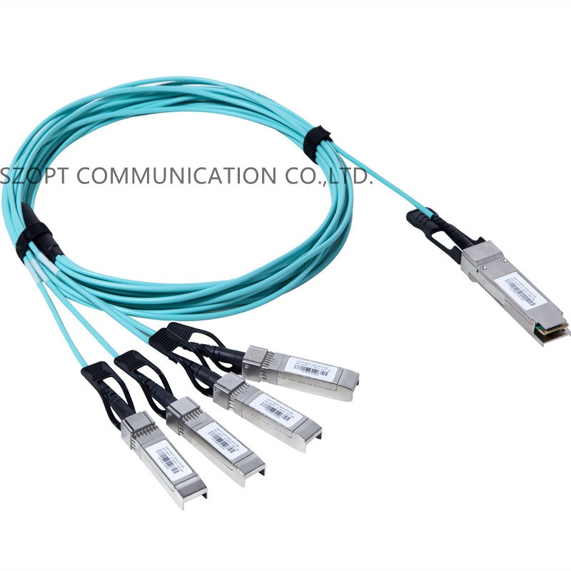 40G QSFP+ to 4x QSFP 100G QSFP28 to 4x QSFP28+ Active Optical Cable AOC QSFP+ Breakout Cable