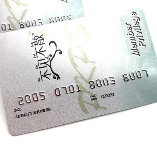 Eco-Friendly PVC Membership Card With Embossing Numbers
