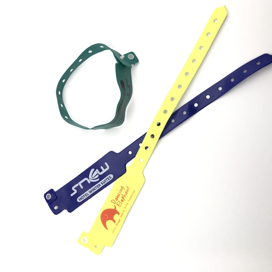 ISO 13.56Mhz Disposable PVC Wristband For Hospital Management