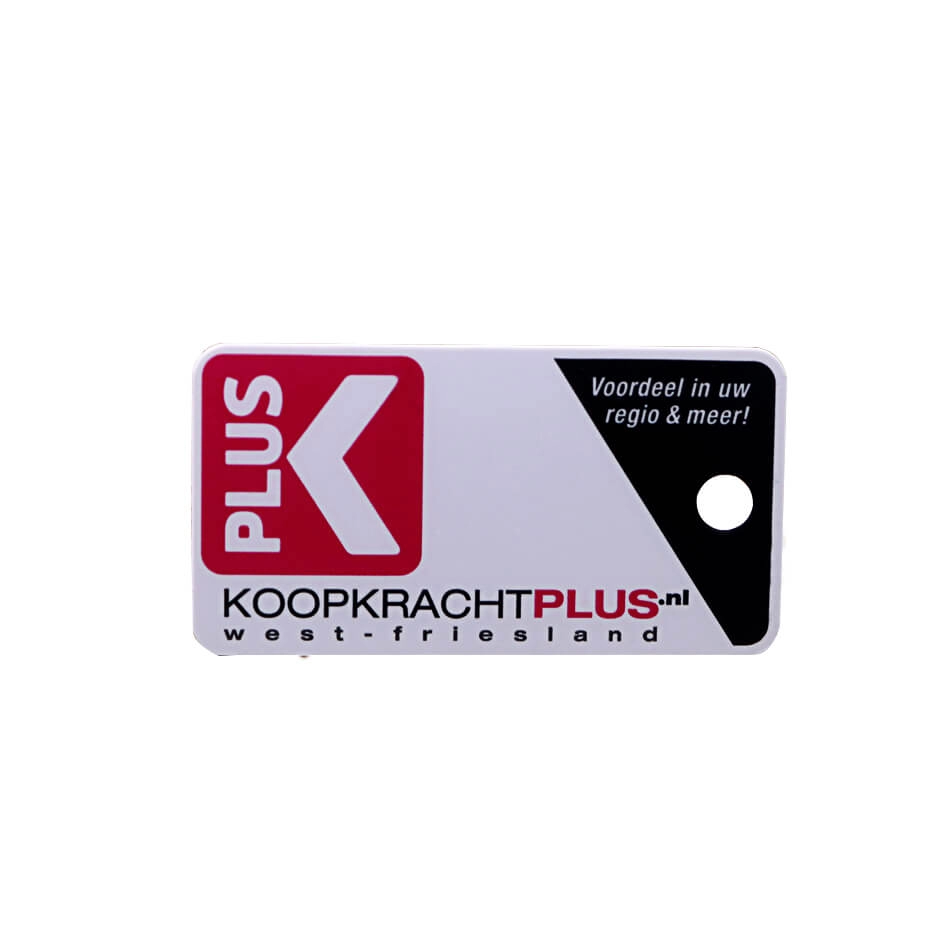 CR80 30 Mil 3-Up PVC Key Tag Gift Cards