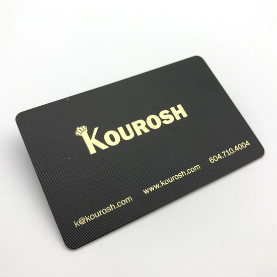 High Class PVC Membership Card With Special Texture Surface For Club