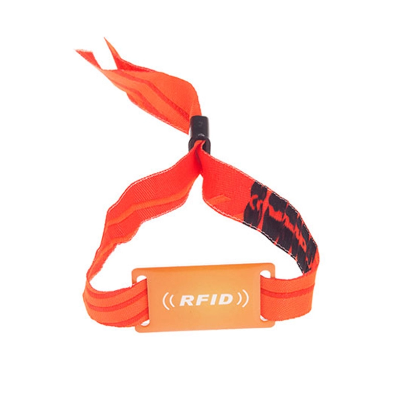 13.56MHz Ntag213/215/216 RFID Woven Wristband For Event