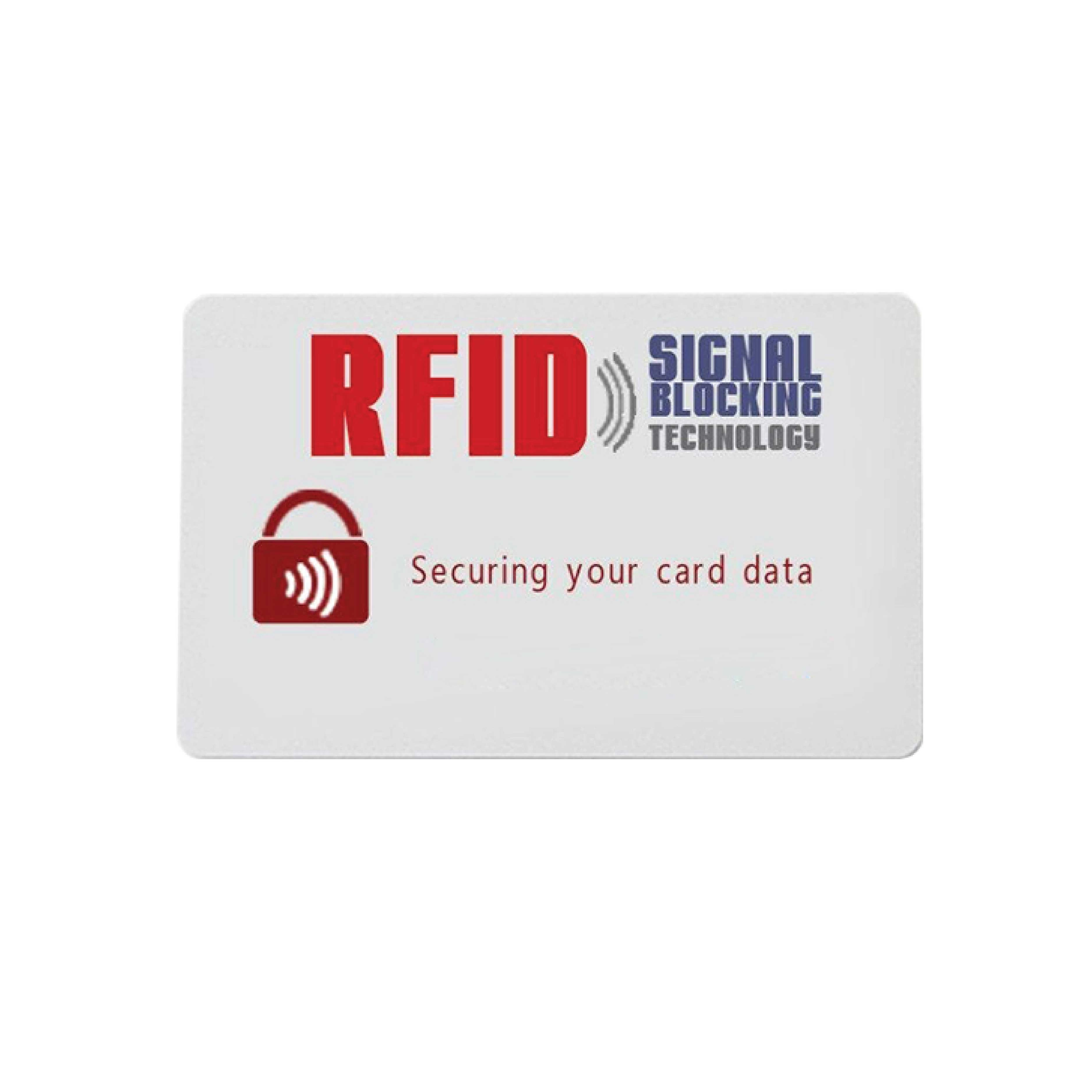 Shielded RFID Cards with Bolcking Chip