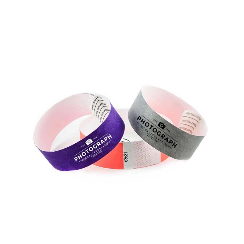 DuPont paper stock disposable wristbands