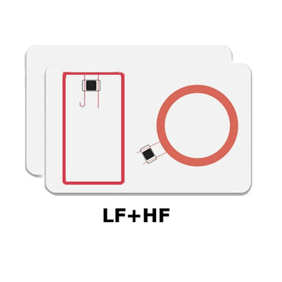RFID Dual Frequency Card With 125Khz Chip and 13.56Mhz Chip