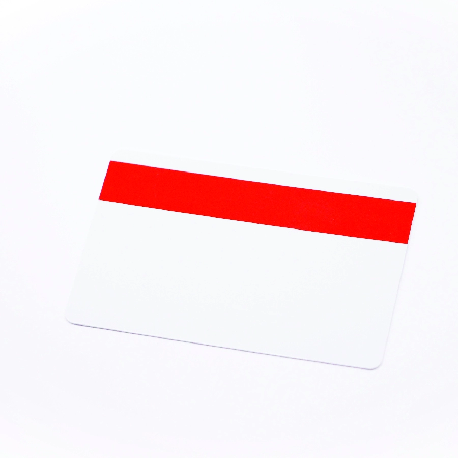 PVC CARD with Red magnetic stripe