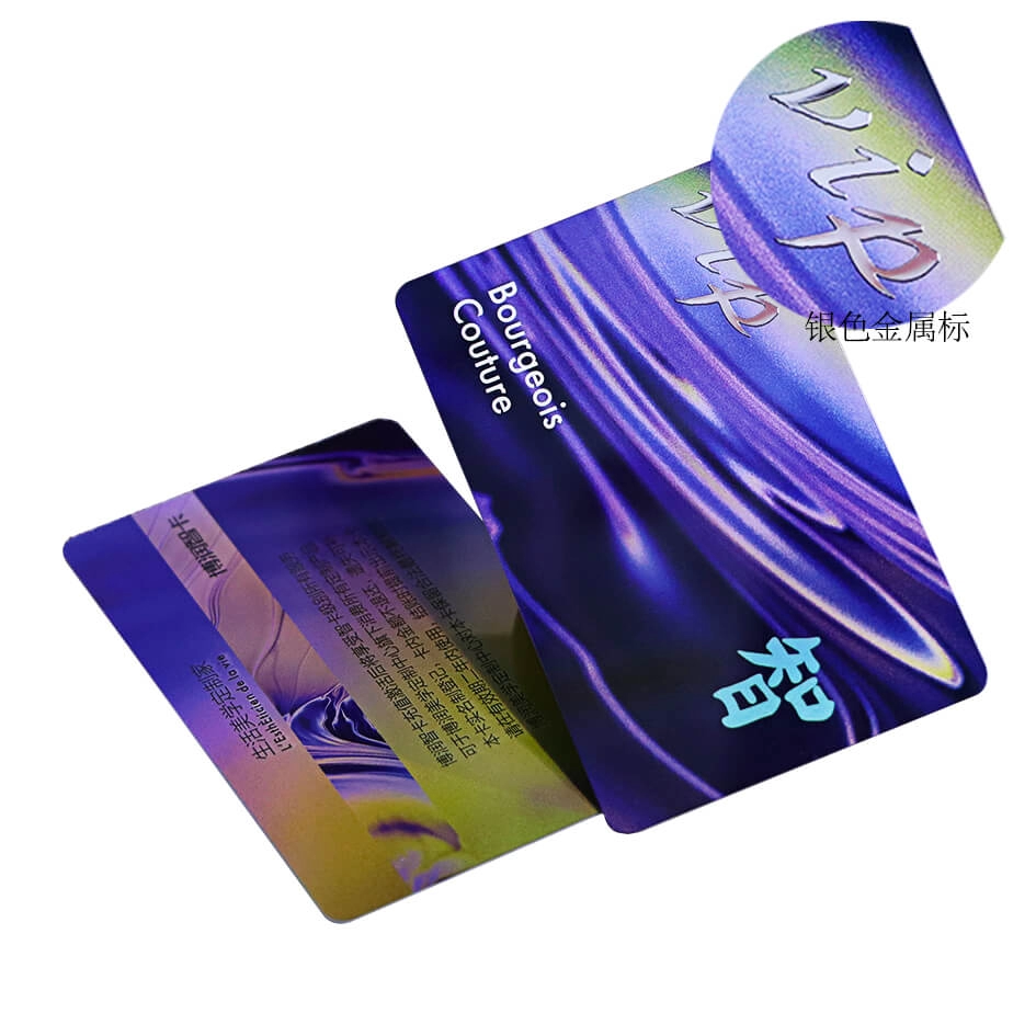 125MHz LH T5577 RFID Hotel Key Cards With Metal Label