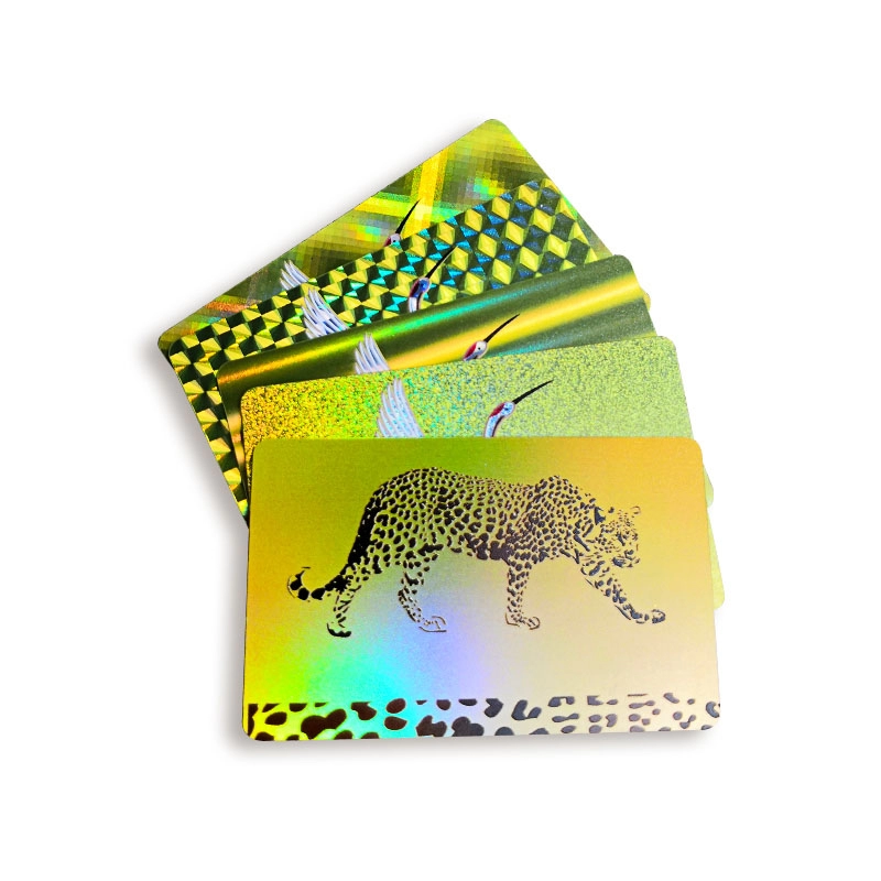 Hologram Rainbow PVC Plastic RFID Visiting Card For Hotel