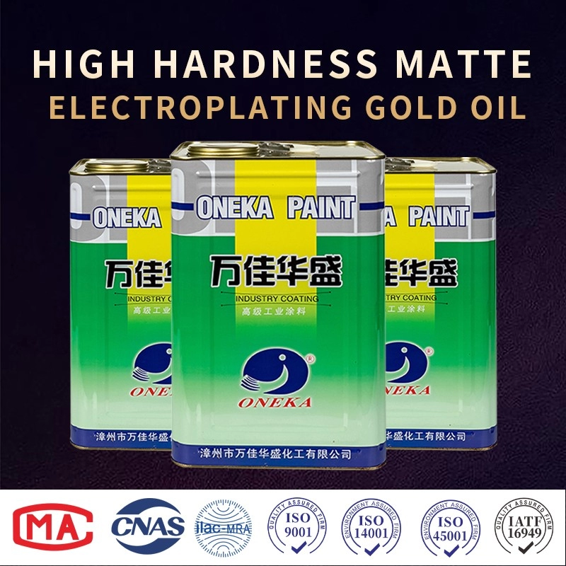 High hardness matte electroplating varnish