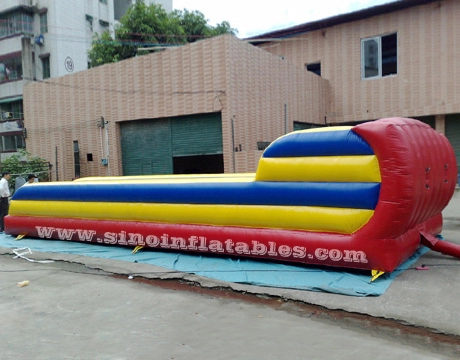 10m long double lane kids N adults inflatable bungee run for interactive