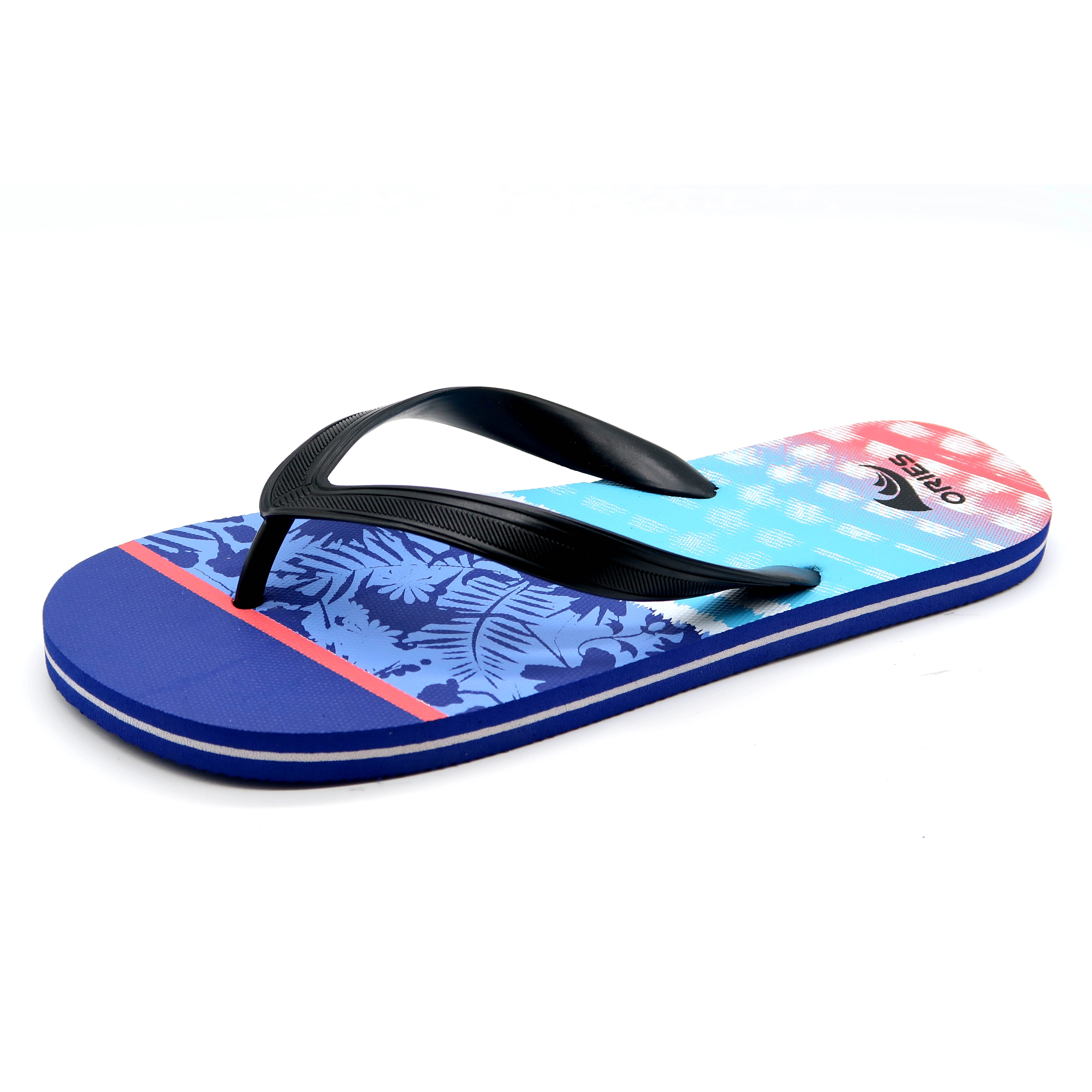 High quality with simple graphic PE Material Sandals Mens Flip Flops