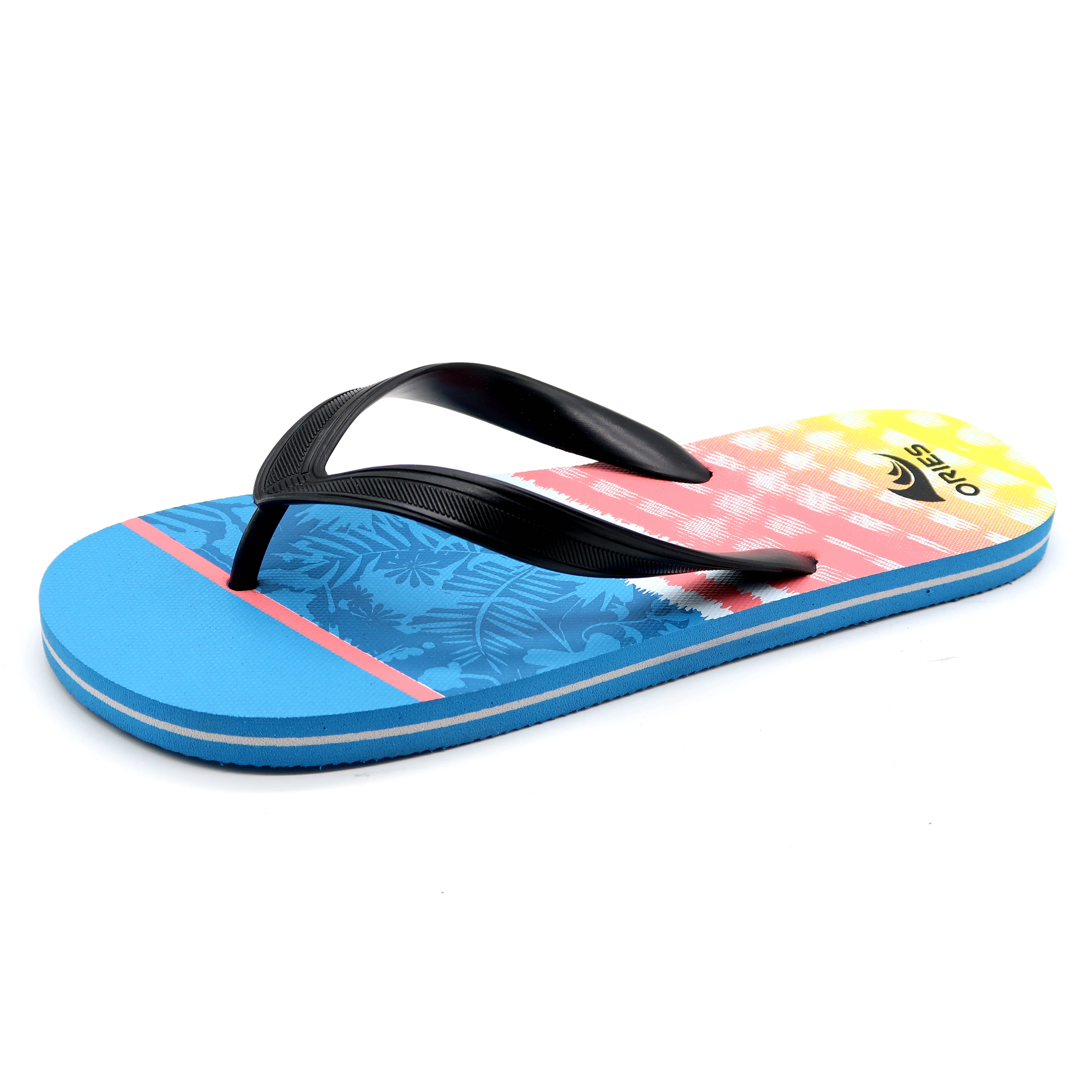 PE Material Men Beach Slipper Flip Flop Sandals